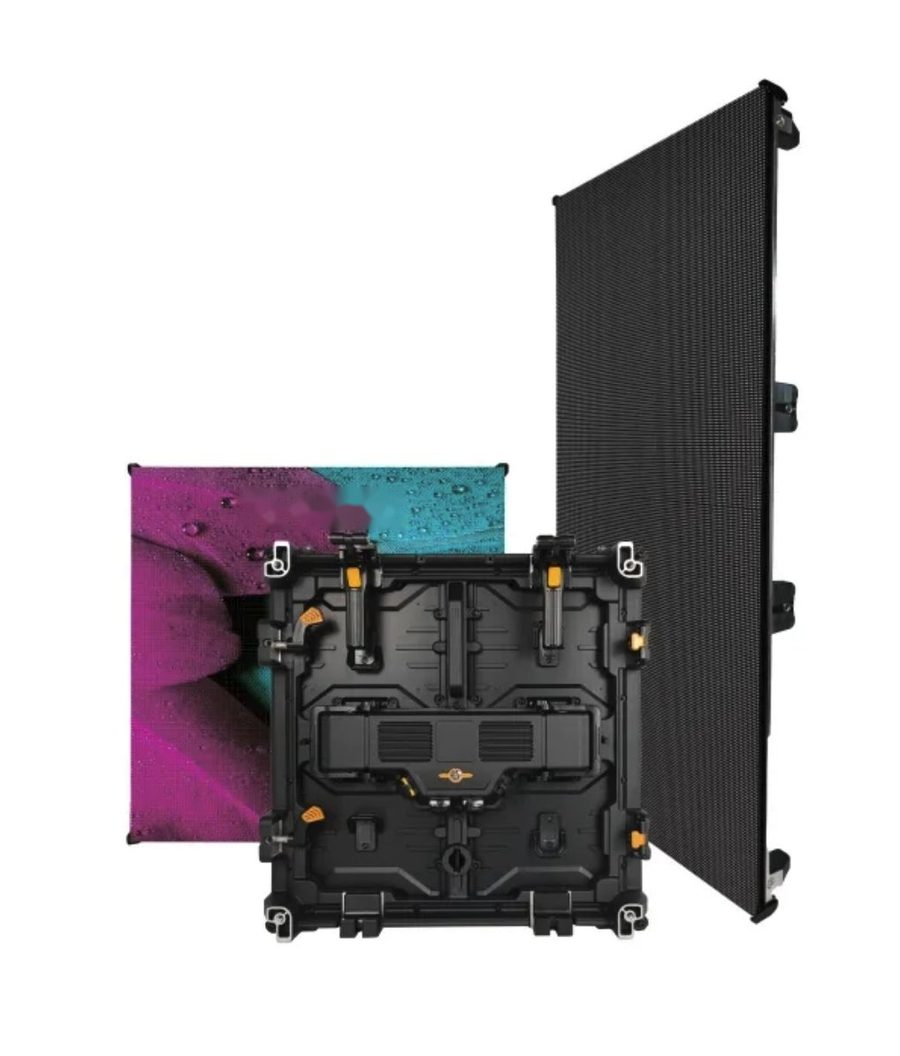 MX Series rental LED panels, front, rear and side views