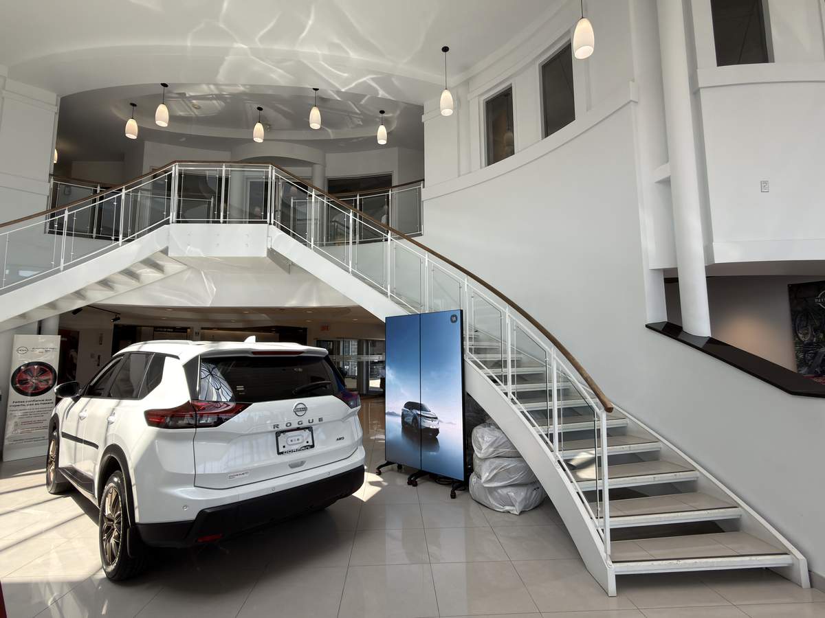 Dual Poster LED display installed in a Nissan dealership showroom, National Capital Region